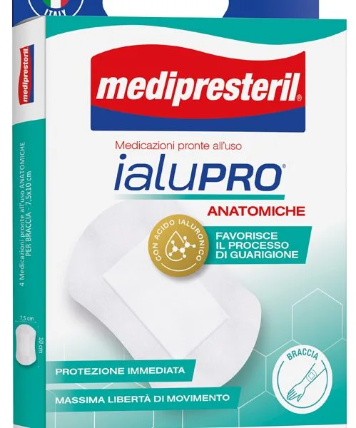 MEDIPRESTERIL IALUPRO BRACCIA 7,5X10 CM 4 PEZZI