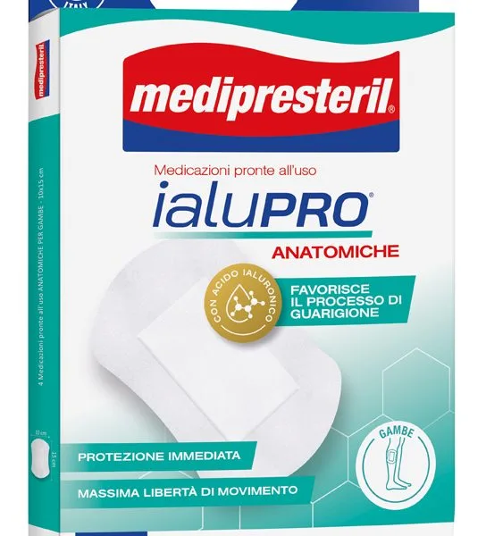 MEDIPRESTERIL IALUPRO GAMBE 10X15 CM 4 PEZZI