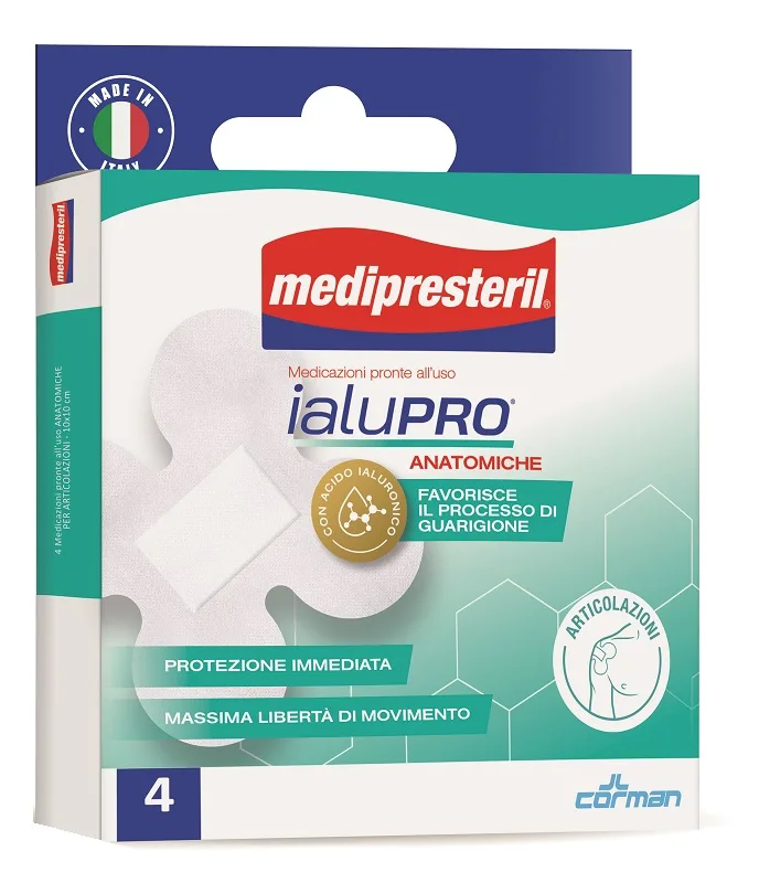 MEDIPRESTERIL IALUPRO ARTICOLAZIONI 10X10 CM 4 PEZZI