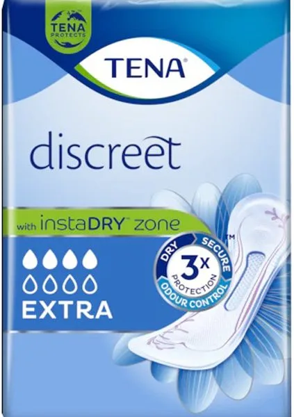 ASSORBENTE INCONTINENZA LEGGERA TENA DISCREET EXTRA 10 PEZZI