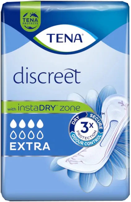 ASSORBENTE INCONTINENZA LEGGERA TENA DISCREET EXTRA 10 PEZZI