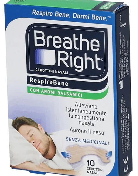 CEROTTI NASALI BREATHE RIGHT BALSAMICI 10 PEZZI