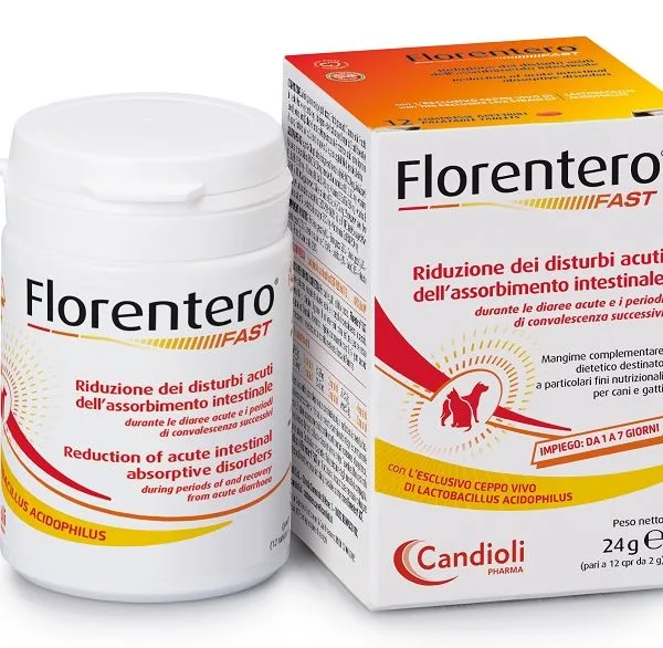 FLORENTERO FAST BARATTOLO DA 12 COMPRESSE APPETIBILI DA 2 G
