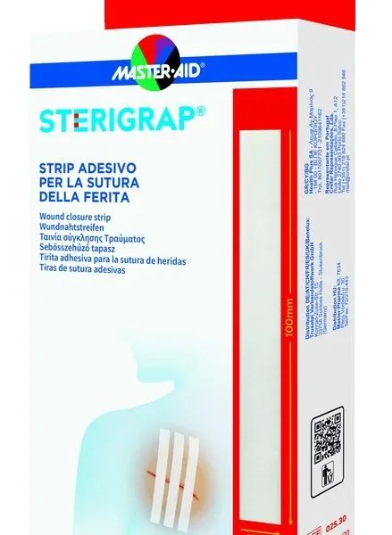 MASTER-AID STERIGRAP STRIP ADESIVO SUTURA FERITE 100X12 MM 6 PEZZI