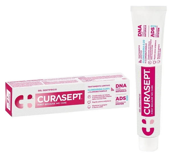 CURASEPT GEL DENTIFRICIO ADS DNA TRATTAMENTO LENITIVO 75 ML