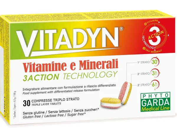 VITADYN VITAMINE/MINERALI 30 COMPRESSE RILASCIO DIFFERENZIATO
