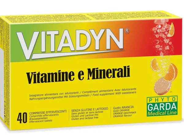 VITADYN VITAMINE/MINERALI 40 COMPRESSE EFFERVESCENTI IN 2 TUBI