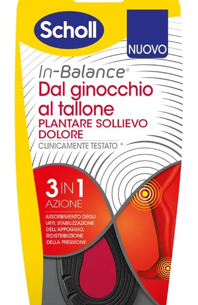 PLANTARE SOLLIEVO DOLORE DA GINOCCHIO A TALLONE SCHOLL IN BALANCE EVERYDAY M