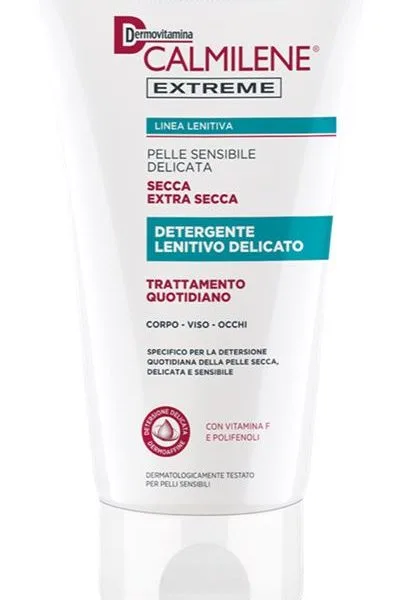DERMOVITAMINA CALMILENE EXTREME DETERGENTE LENITIVO DELICATO TRATTAMENTO QUOTIDIANO PER PELLE SECCA ED EXTRA SECCA 200 ML