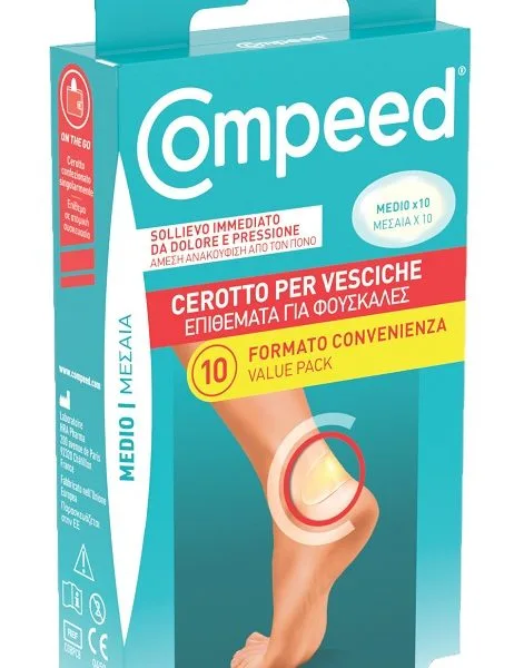 CEROTTI COMPEED PER VESCICHE MEDIO 10 PEZZI CARTON