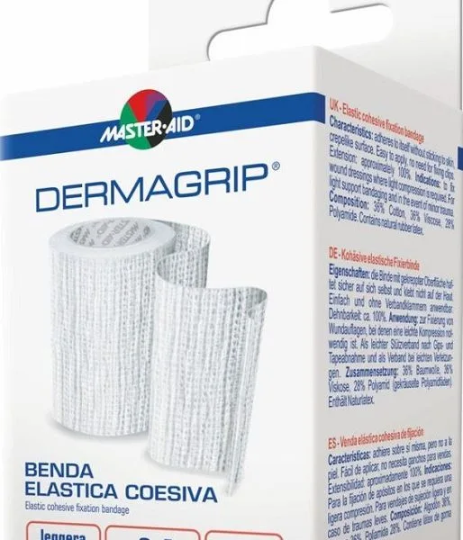 BENDA MASTER-AID DERMAGRIP COESIVA M 4X12 CM 1 PEZZO