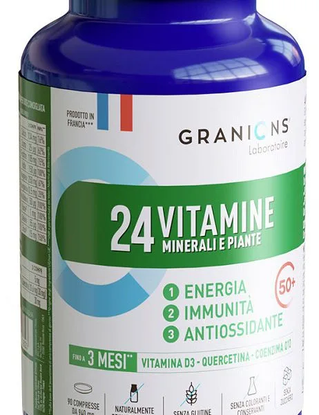 GRANIONS 24 VITAMINE MINERALI E PIANTE 90 COMPRESSE