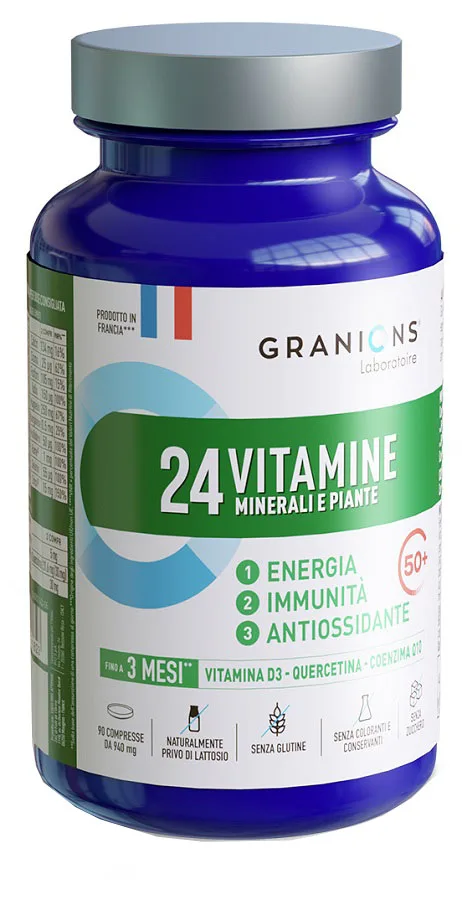 GRANIONS 24 VITAMINE MINERALI E PIANTE 90 COMPRESSE