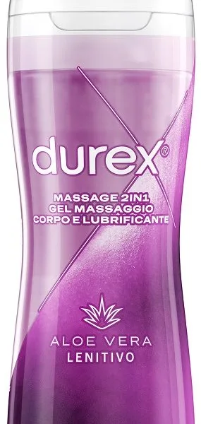 DUREX MASSAGE 2 IN 1 GEL MASSAGGIO CORPO E LUBRIFICANTE ALOE VERA 200 ML