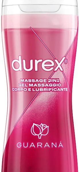 DUREX MASSAGE 2 IN 1 GEL MASSAGGIO CORPO E LUBRIFICANTE GUARANA' 200 ML