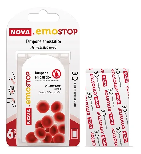 NOVA EMOSTOP TAMPONE EMOSTATICO 6 PEZZI