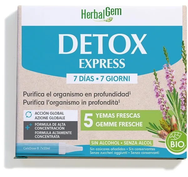 HERBALGEM DETOX EXPRESS BIO 7 GIORNI 7X10 ML