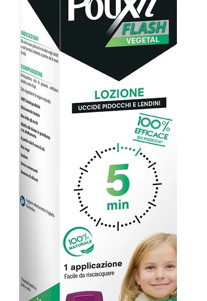 POUXIT FLASH VEGETAL LOZIONE PIDOCCHI E LENDINI 100 ML CON PETTINE