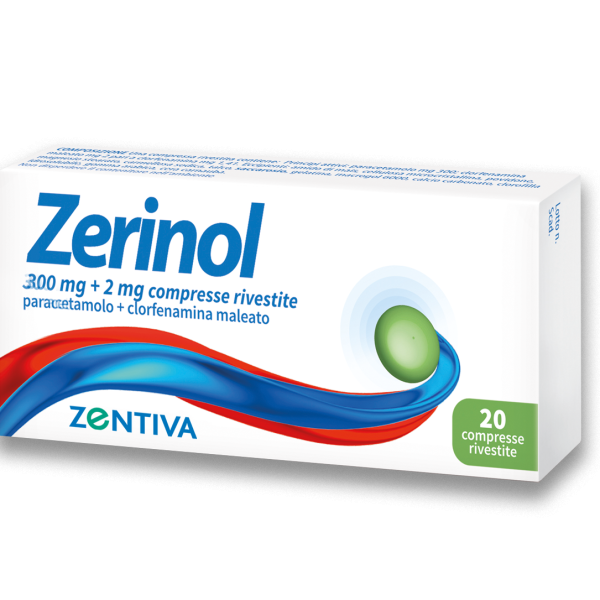 ZERINOL*20CPR RIV 300MG+2MG