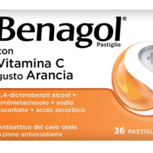 BENAGOL VIT C*36PAST ARANCIA