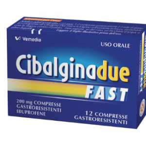 CIBALGINA DUE FAST*12CPR 200MG