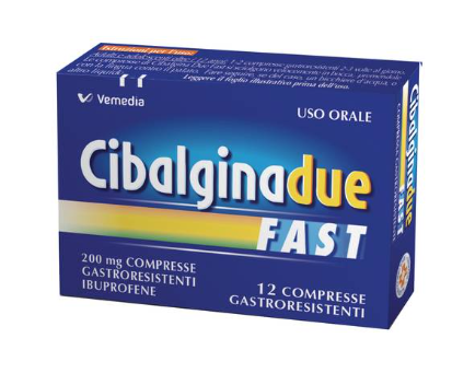 CIBALGINA DUE FAST*12CPR 200MG