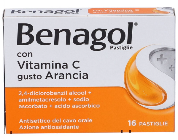 BENAGOL VIT C*16PAST ARANCIA