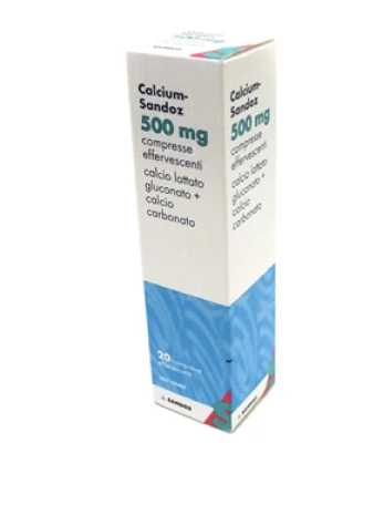 CALCIUM SANDOZ*20CPR EFF 500MG