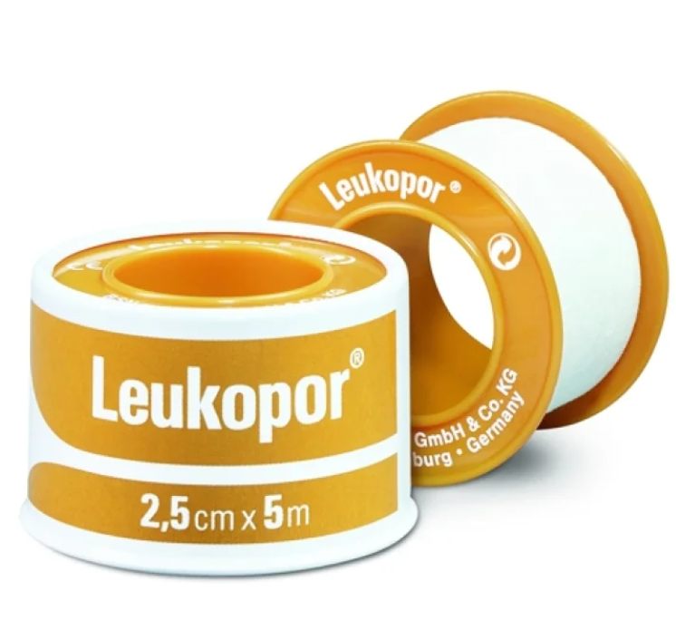 CEROTTO IN ROCCHETTO LEUKOPOR IPOALLERGENICO TESSUTO NON TESSUTO BIANCO 2,5X500 CM