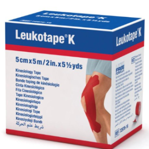 BENDA ADESIVA LEUKOTAPE K PER TAPING FISIOTERAPICO LARGHEZZA 7,5 CM LUNGHEZZA 5 M COLOR CARNE IN ROTOLO